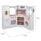 KidKraft White Wooden Ultimate Corner Wooden Play Kitchen Set with Lights & Sounds